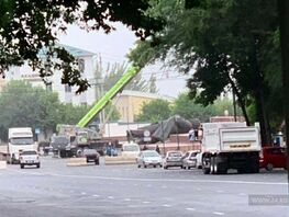 Lenin monument dismantled in Osh city